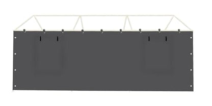 Sidewall Panel with Mesh Windows and Elastic Ball Bungees