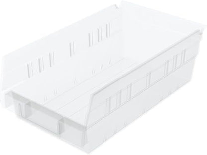 30130 Heavy Duty Plastic Shelf Bins (12 Count)
