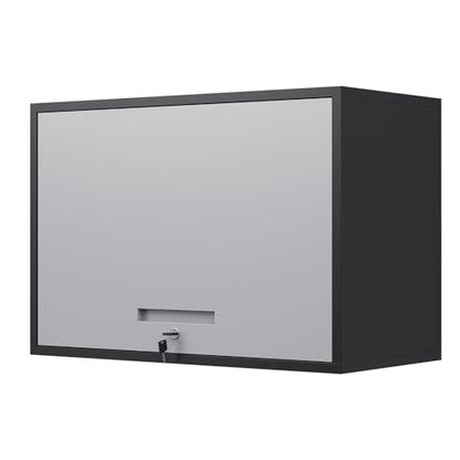 Metal Wall Cabinet with Doors and Shelves