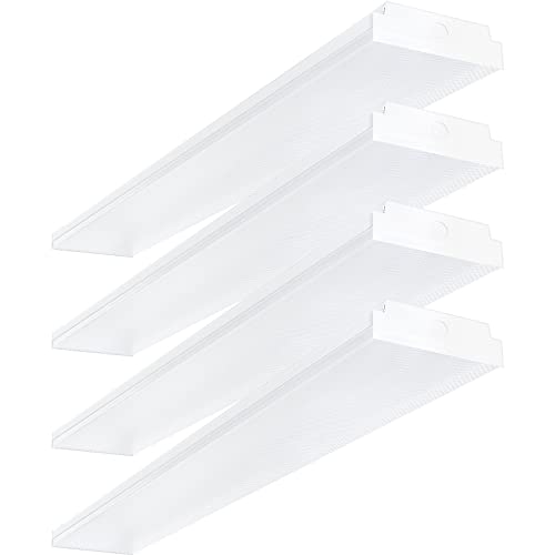 4FT LED Wraparound 40W Shop Lights for Garage (4 Count)