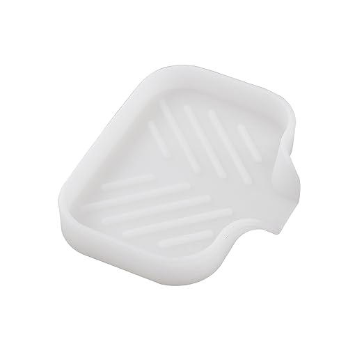 Silicone Soap Dish with Drain Spout