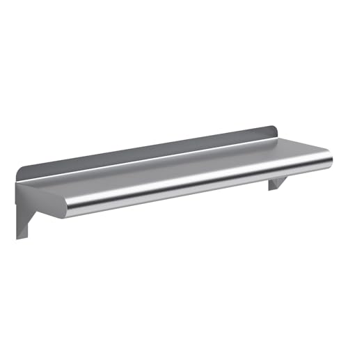 6 in. x 24 in. Stainless Steel Wall Mount Shelf