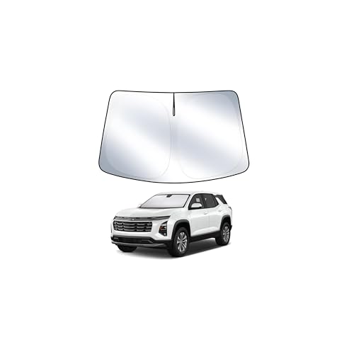 Windshield Sun Shade for Chevy Chevrolet Equinox 2025 2026 Accessories Foldable Sun Shield Front Window Sunshade Cover Sun Visor Cover Block Heat and Sun Protection