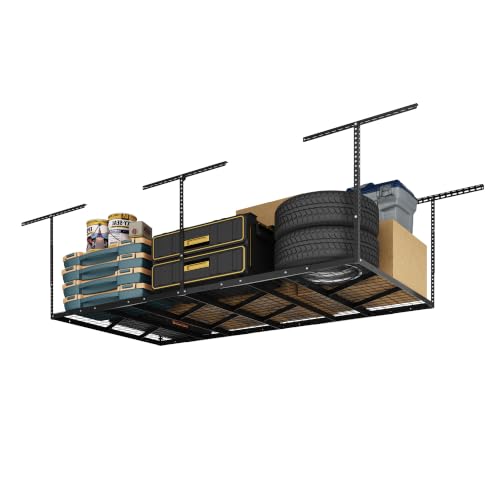 4x8 Overhead Garage Ceiling Storage Rack Organization