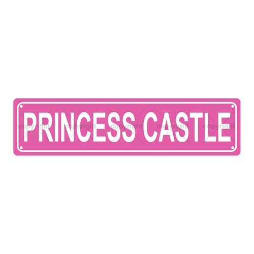 PRINCESS CASTLE SPACE Metal Tin Street Sign Bar Cafe Garage Cave Home Room Wall Bathroom Farmhouse Garden Porch Patio Decor