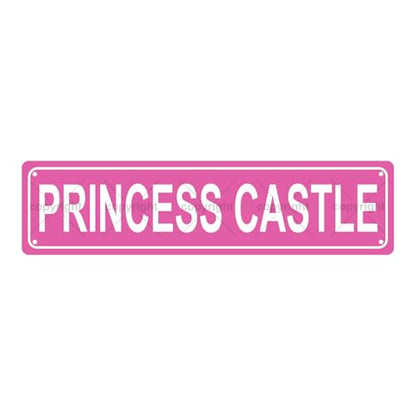 PRINCESS CASTLE SPACE Metal Tin Street Sign Bar Cafe Garage Cave Home Room Wall Bathroom Farmhouse Garden Porch Patio Decor