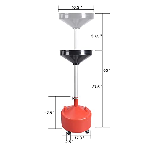 8 Gallon Portable Upright Oil Drain