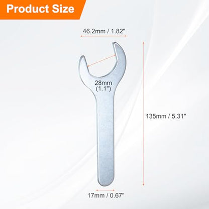 10pcs Small Wrench Open End Wrench 28x135x2.8mm Metric U (10 Count)