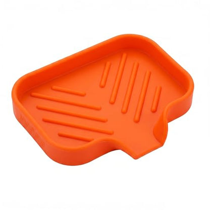 Silicone Soap Dish with Drain Spout