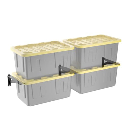 Wall Mounted Tote Rack Storage System (3 Count)
