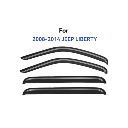 Window Visors Rain Guards for 2008 2009 2010 2011 2012 Jeep Liberty