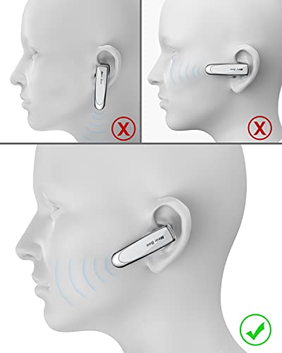 2 Pack] Bluetooth Earpiece V5.0 Wireless Handsfree Headset 24 Hrs Driving (2 Count)