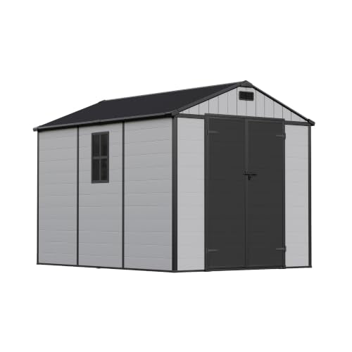 8 x 10 FT Resin Outdoor Storage Shed with Floor