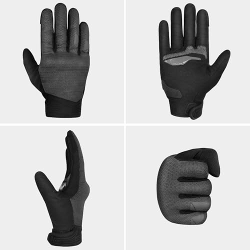 Breathable Mesh Motorcycle Gloves for Men