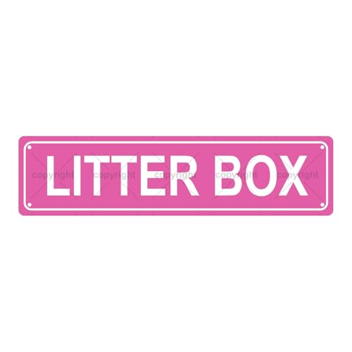 LITTER BOX SPACE Metal Tin Street Sign Bar Cafe Garage Cave Home Room Wall Bathroom Farmhouse Garden Porch Patio Decor