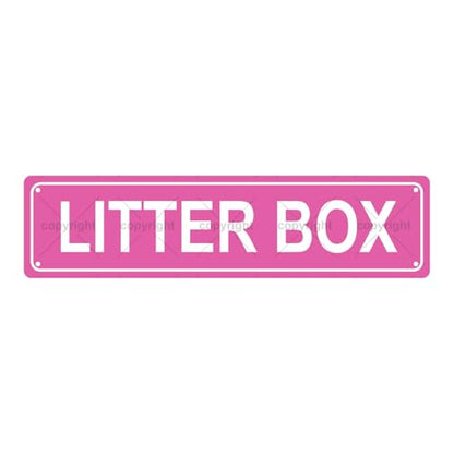 LITTER BOX SPACE Metal Tin Street Sign Bar Cafe Garage Cave Home Room Wall Bathroom Farmhouse Garden Porch Patio Decor