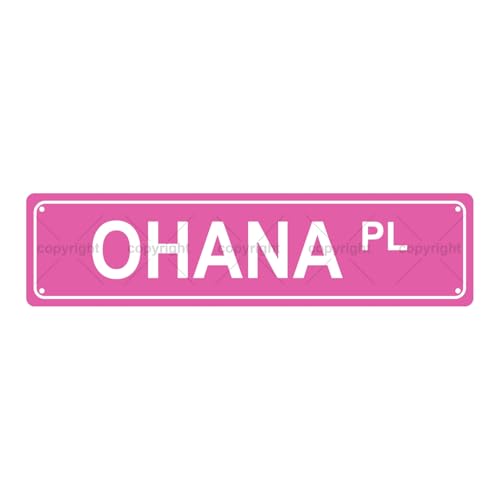 OHANA PL SPACE Metal Tin Street Sign Bar Cafe Garage Cave Home Room Wall Bathroom Farmhouse Garden Porch Patio Decor