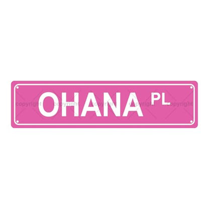 OHANA PL SPACE Metal Tin Street Sign Bar Cafe Garage Cave Home Room Wall Bathroom Farmhouse Garden Porch Patio Decor