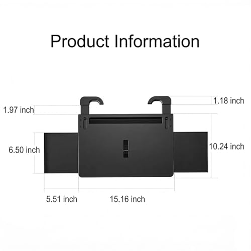 Car Back Seat Tray Table with Expandable Tray