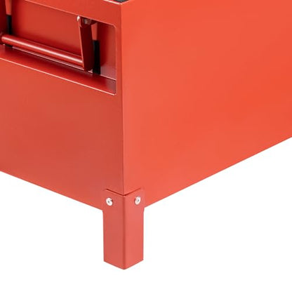 Large Tool Box Truck Bed Toolboxes Steel Heavy Duty Waterproof Free Assemble Tool Organizer Chest Cabinet Toolbox with Side Handles for Pick Up Trucks RV Trailer