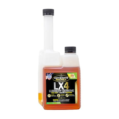Hot Shot’s Secret LX4 Lubricity Extreme Fuel Additive (16 Fl Oz)