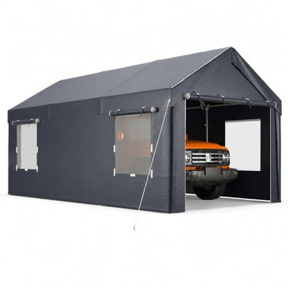 Carport 10' x 20' Heavy Duty Carport with Roll