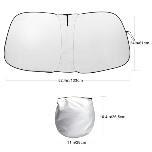 Foldable Front Windshield Sunshade fit for Ford F150 Accessories 2021