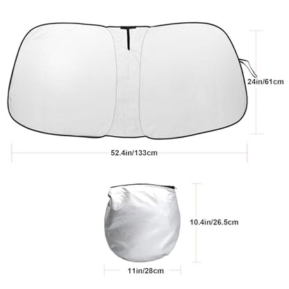Foldable Front Windshield Sunshade fit for Ford F150 Accessories 2021