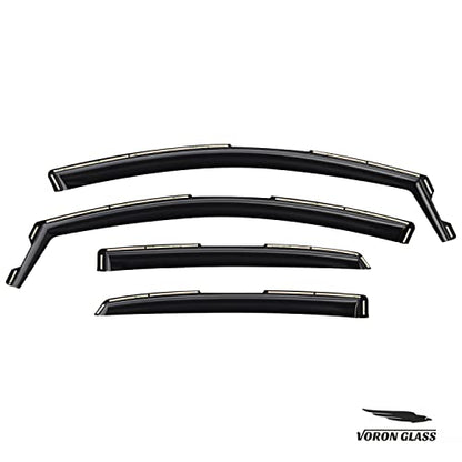 in Channel Extra Durable Rain Guards for Nissan Sentra 2013 (4 Count)