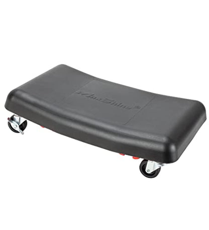 2-in-1 Modular Detailing Creeper Seat with Cushion – Rolling Creeper with Removable Cushion & Tool Tray – Heavy-Duty Polyethylene & Steel Frame, 4” Wheels