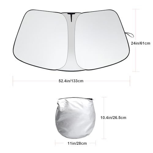 Foldable Front Windshield Sunshade Fit for Dodge RAM 2500 3500 2010