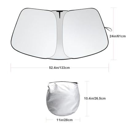 Foldable Front Windshield Sunshade Fit for Dodge RAM 2500 3500 2010