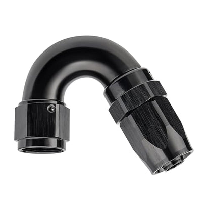 8AN 150 Degree One Piece Full Flow Hose End Fitting Swivel for CPE Braided Hose