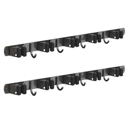 2 Pack Mop and Broom Holder Wall Mount (2 Count)