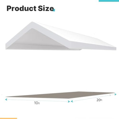 Carport Replacement Canopy Cover for Car Tent Top Garage Shelter Cover Tarp with Ball Bungees