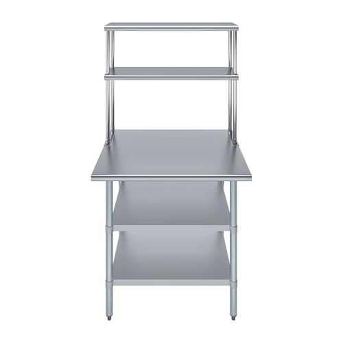 Stainless Steel Work Table with 2 Shelves