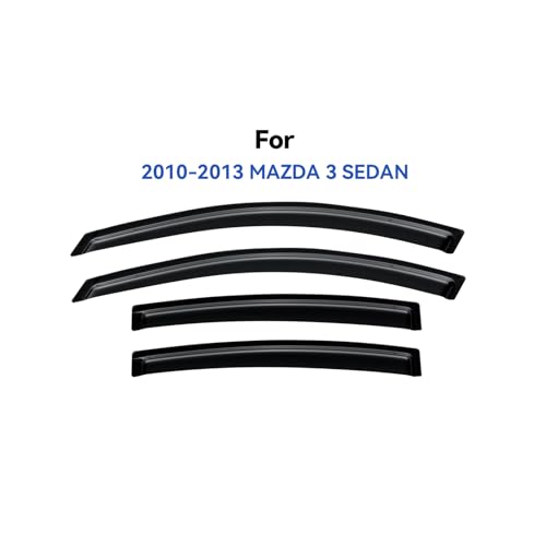 Window Visors Rain Guards for 2010 2011 2012 2013 Mazda 3 Sedan