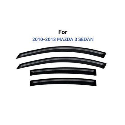 Window Visors Rain Guards for 2010 2011 2012 2013 Mazda 3 Sedan