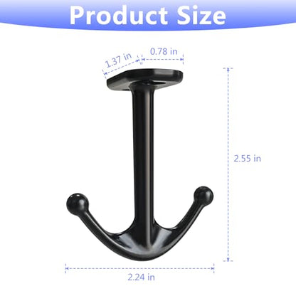 Ball Two Prong Ceiling Hook for Closet Top Bathroom Kitchen Cabinet Garage Pack of 8 (8 Count)