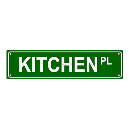 KITCHEN PL SPACE Metal Tin Street Sign Bar Cafe Garage Cave Home Room Wall Bathroom Farmhouse Garden Porch Patio Decor