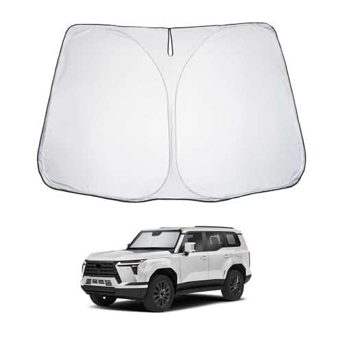 for 2024 2025 Lexus GX550 Windshield Sun Shade 2025 Lexus GX550 Windshield Sunshades 2024 2025 Lexus GX550 Accessories Foldable Sunshade Cover Block UV Ray Lexus GX550 Front Window Sunshade