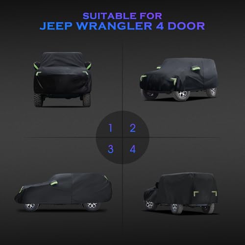 Car Cover Custom Fit for Jeep Wrangler 4 Door 2006