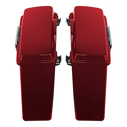 Red Hard Saddlebags Fit for Harley Touring Electra Glide Street Glide Road Glide Road King 1994 (2 Count)