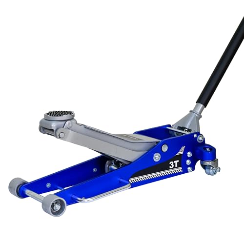 6600lbs 3Ton Aluminum Steel Floor Jack Dual Piston Hydraulic Car Jack