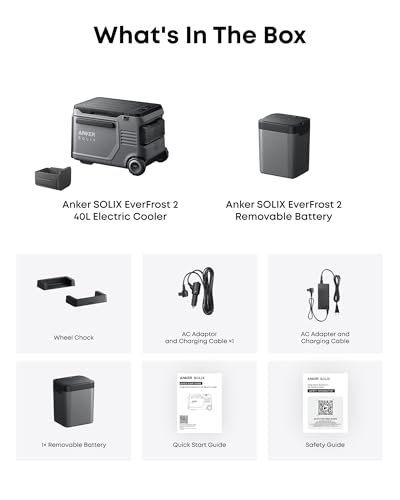 SOLIX EverFrost 2 40 L Electric Cooler and Extra Battery