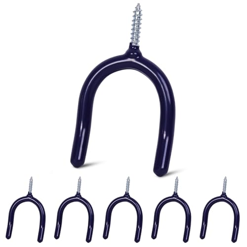 6 Pack Garage Storage System Steel U Hooks with Anti (6 Count)