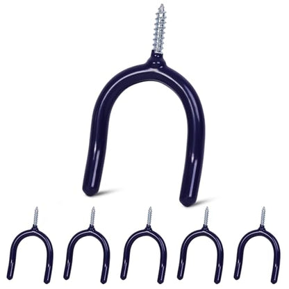 6 Pack Garage Storage System Steel U Hooks with Anti (6 Count)
