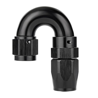 6AN 180 Degree One Piece Full Flow Hose End Fitting Swivel for CPE Braided Hose