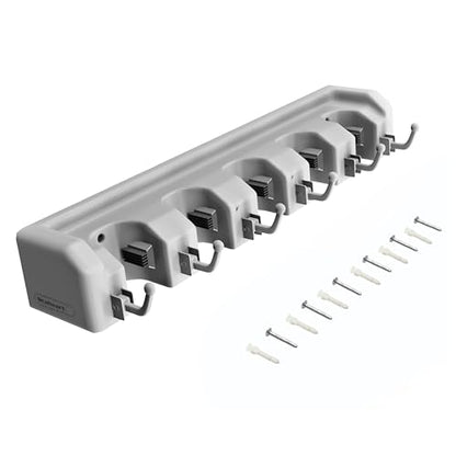 Wall Organizer with Adjustable Slots and Hooks