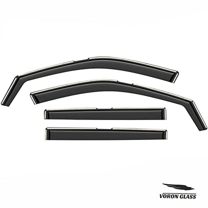 in Channel Extra Durable Rain Guards for Jeep Compass 2017 (4 Count)
